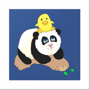 A Panda and a Bird Bffs Posters and Art